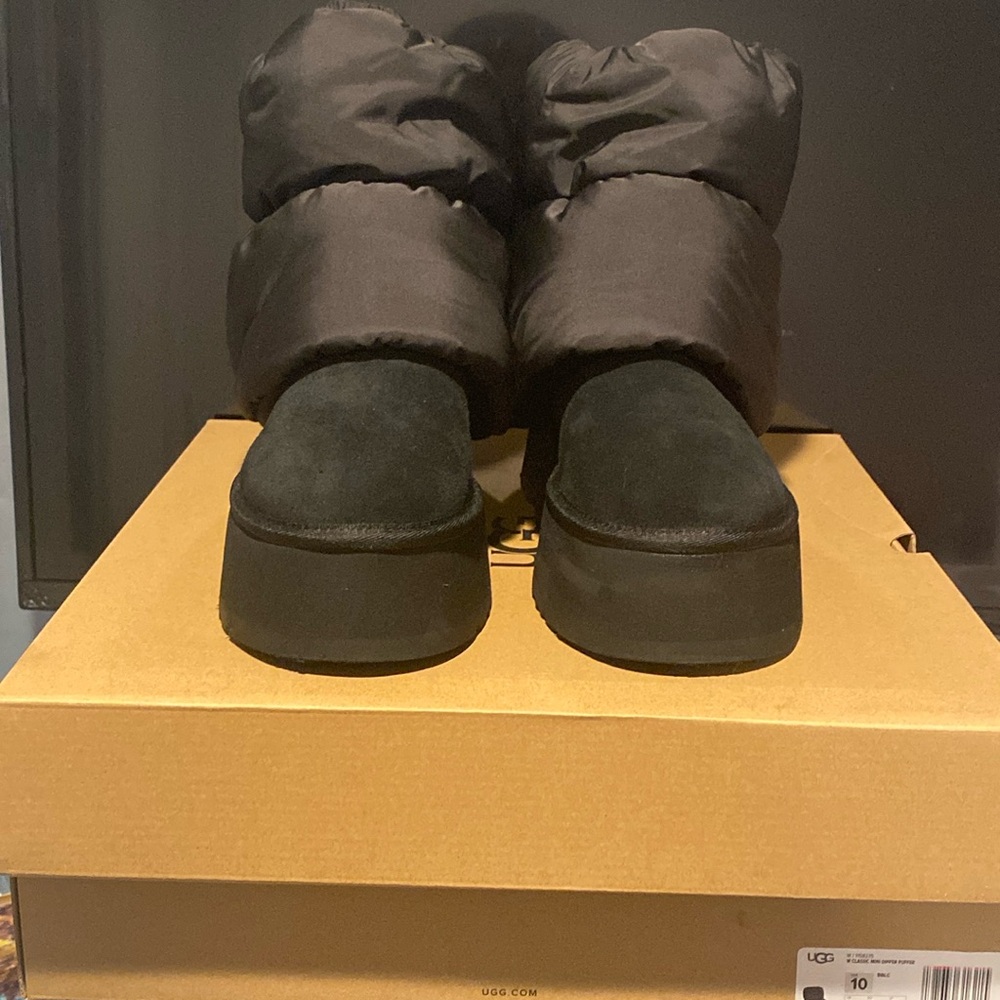 UGG Black Classic Mini Dipper Puffer